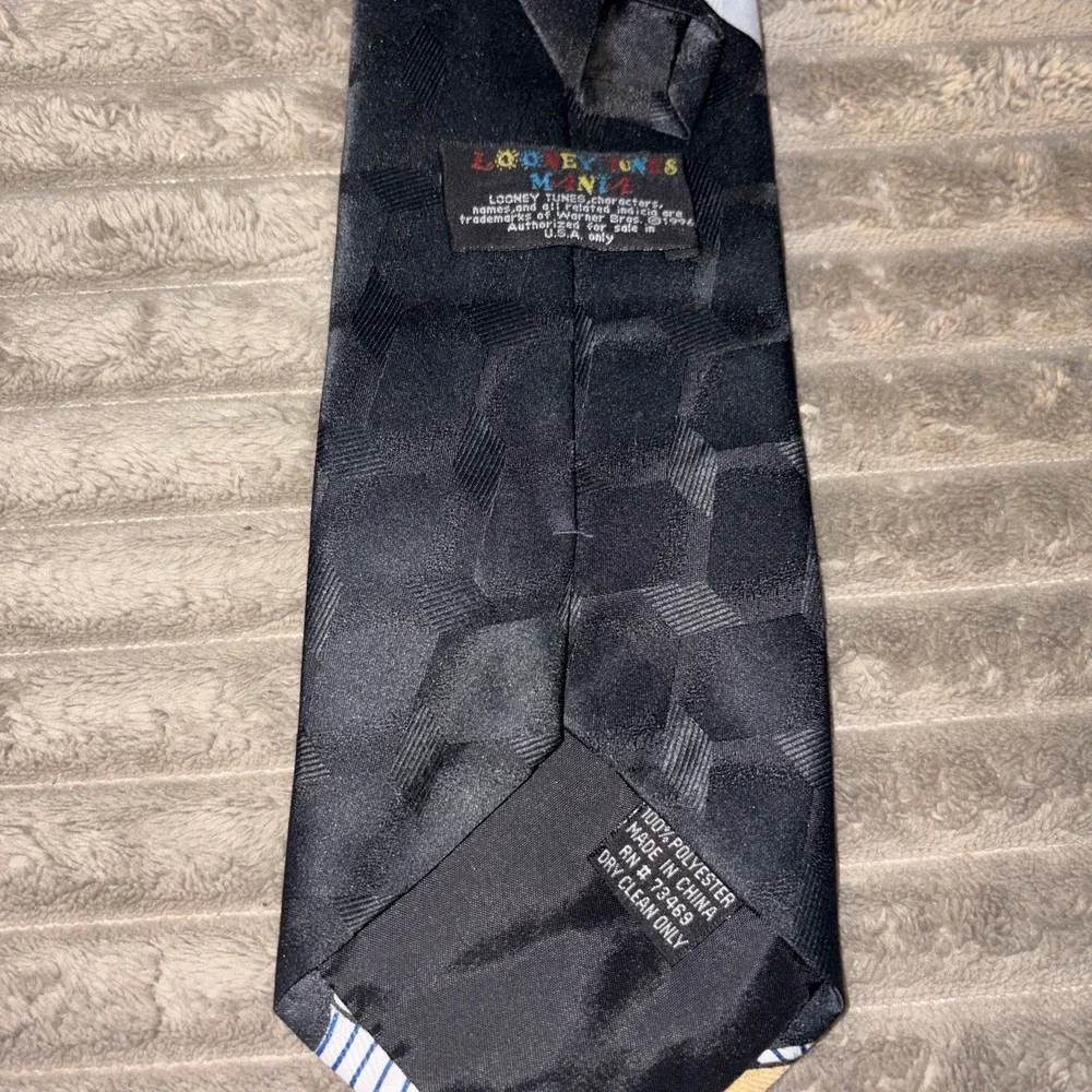 Vintage 1996 Looney Tunes Mania Taz‎ Baseball Mens Tie Tasmanian Devil